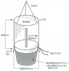 標準飼育ネット（丸型植木鉢用）小KKK-301